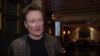 Armenia - U.S. TV host Conan O'Brien is in Armenia to film an episode of his late-night show. Interview with RFE/RL's Armenian Service - screen grab