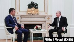 Садыр Жапаров менен Владимир Путин. 24-февраль, 2021-жыл