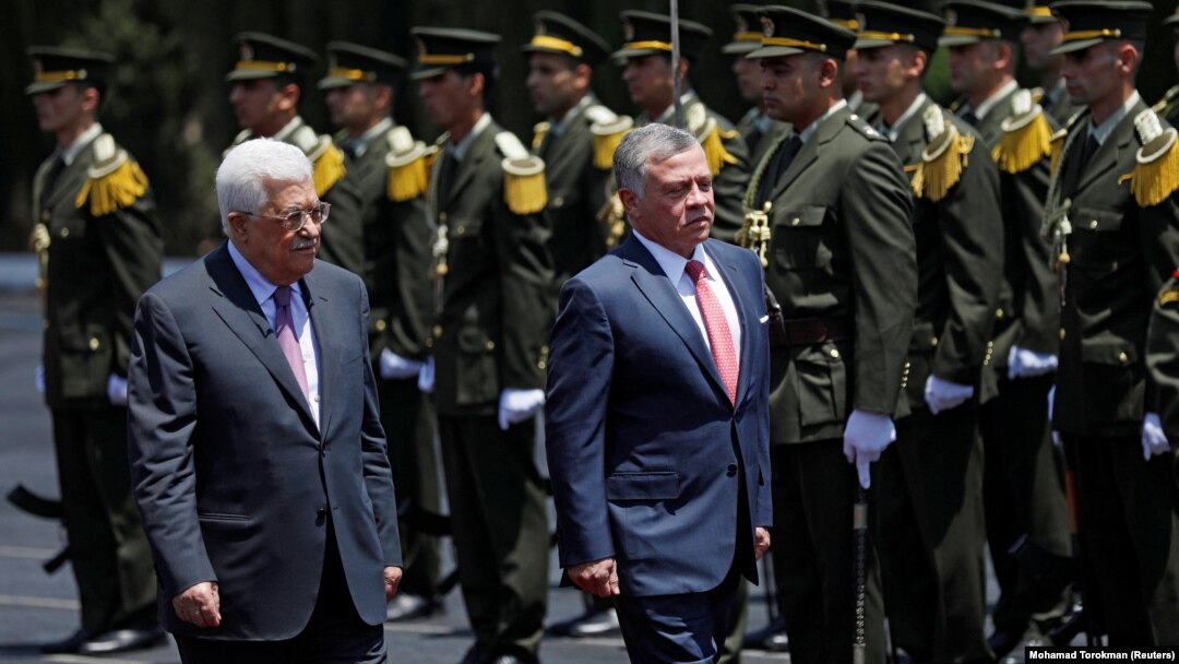 Jordanski kralj Abdulah II i palestinski predsjednii Mahmud Abas, 7. avtust 2017.