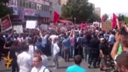 Ethnic Albanians Protest Murder Case Ruling In Skopje