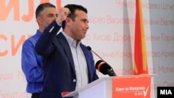 Zoran Zaev gjatë konferencës për media. 30 tetor, 2017