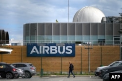 Vedere generală a campusului Airbus Defence and Space din Toulouse, pe 16 octombrie 2024.
