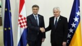 Premijer Hrvatske Andrej Plenković i predsjednik Hrvatske demokratske zajednice (HDZ) Dragan Čović