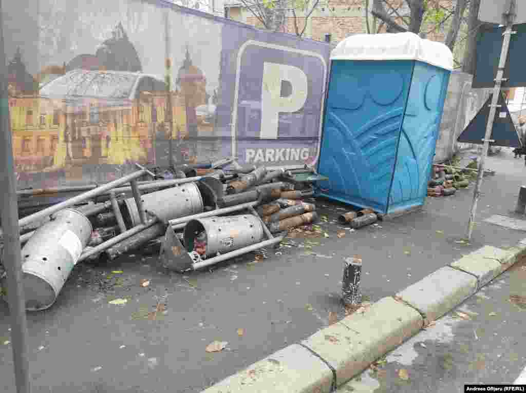 Așa arată stada Ion Cîmpineanu din zona Universității.