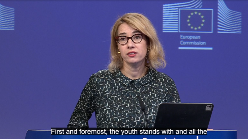 აბსოლუტურად შეუთავსებელია დემოკრატიული საზოგადოებისთვის - ევროკომისიის პრესსპიკერი ტროტუარებზე პროტესტის გამო დაპატიმრებებზე