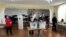 Moldova, Polling station at the School of Arts in Anenii Noi, where one of the polling stations for voters from Transnistria was relocated.