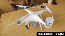 A Taliban drone shot down by Afghan security forces last July in Ghor Province.