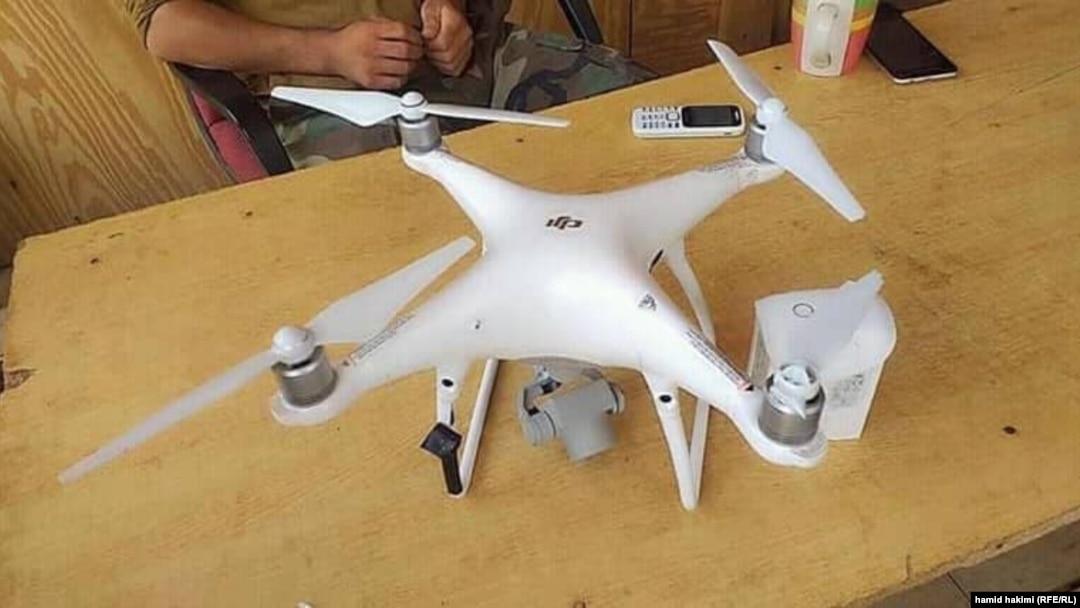 A Taliban drone shot down by Afghan security forces last July in Ghor Province. 