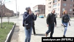 Armenia - Opposition leader Nikol Pashinian starting a long political march in Gyumri, 31 March 2018.