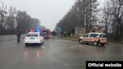 Місце аварії на Львівщині, 28 березня 2015 року (фото з сайту МВС)
