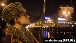 Рэпэтыцыя параду да 100-годьдзя міліцыі ў Менску