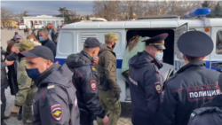 Задержание на митинге в Севастополе, 23 января 2021 года