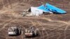 Wreckage of a Russian plane bound for St. Petersburg that was bombed over Egypt's Sinai Peninsula in 2015.