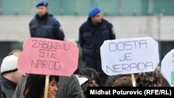 Sa jednog od protesta u BiH