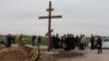 У Запоріжжі встановили пам’ятний хрест на місці поховання невідомих бійців АТО