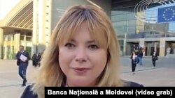 Captură de pe un video publicat pe pagina de Facebook a Băncii Naționale în care guvernatoarea BNM, Anca Dragu, anunță despre aderarea R. Moldova la SEPA, Bruxelles, 6 martie 2025. 