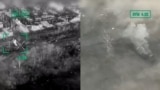 Ukraine - soldiers help their wounded comrades evacuate Chasiv Yar even as their own armored vehicle was hit fire in transit. screen grab