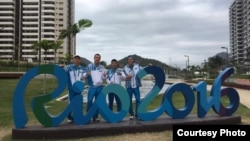 Казахстанские боксеры в Олимпийской деревне в Рио-де-Жанейро. 29 июля 2016 года.