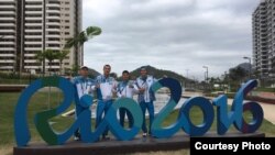 Казахстанские боксеры в олимпийской деревне в Рио-де-Жанейро. 29 июля 2016 года.
