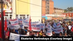 Акция за честные выборы в Иркутске в 2014 году