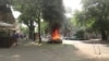 Взрыв автомобиля в Одессе (видео)