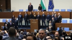 Служебният кабинет с премиер Андрей Гюров полага клетва пред Народното събрание, 19 февруари 2026 г.