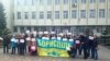 Флешмоб в Борисполе в поддержку Надежды Савченко, 7 марта 2016 года 