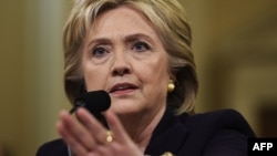 U.S. Democratic presidential candidate Hillary Clinton testifies before the House Select Committee on Benghazi in Washington on October 22. 