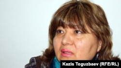 Кульпаш Айгербаева, адвокат Серика Сапаргали, оппозиционного политика, находящегося под следствием. Алматы, 19 марта 2012 года.
