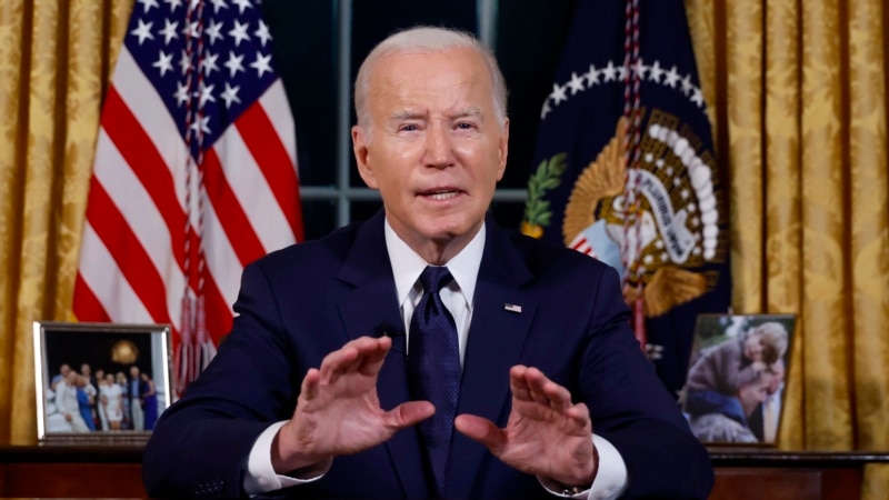 Biden Says Success Of Ukraine, Israel 'Vital' To U.S. National Security