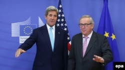 John Kerry və Jean-Claude Juncker