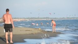 Velika plaža u Ulcinju, Crna Gora, fotoarhiv