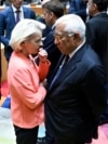 Kryetarja e Komisionit Evropian (KE), Ursula von der Leyen, dhe kryetari i Këshillit Evropian, Antonio Costa.