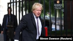Fostul ministru britanic de externe Boris Johnson. 3 iulie 2018 