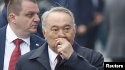 Nursultan Nazarbayev Moskvada paradda