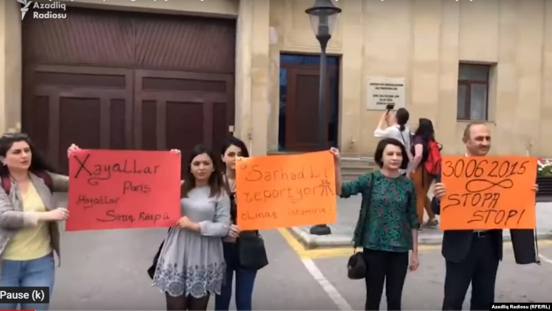 Jurnalistlərin aksiyası. 3 may 2019