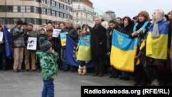 Українці на празькому Євромайдані (грудень 2013 року)