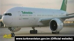 Qurbanqulu Berdiməhəmmədovun təyyarəsi