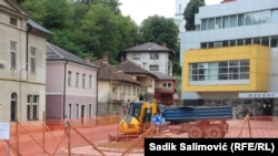 Work began last week on the Hand In Hand fountain and statue on a central square in Srebrenica.