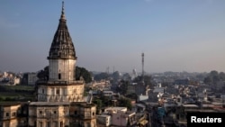 The ruling on November 9 clears the way for the construction of a Hindu temple on a site in the northern Indian town of Ayodhya. (file photo)