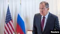 Switzerland - Russian Foreign Minister Sergei Lavrov before a bilateral meeting with U.S. Secretary of State John Kerry (not pictured) in Geneva, Switzerland August 26, 2016