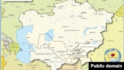 Tajikistan - Map of Central Asia