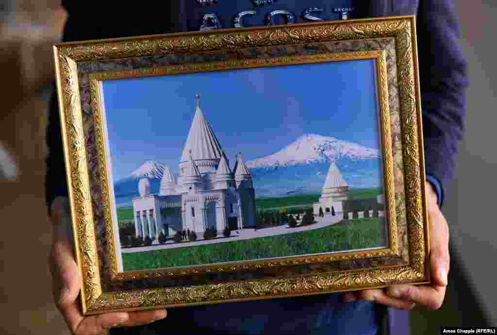 But whether or not the construction in Aknalich will signal a pivot from the Middle East to Armenia, the pictures and T-shirts featuring this image of the future temple suggest that, at the very least, it will be a source of immense pride for Yazidis around the world.