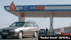 Tajikistan - Gas station of Umed 88 in Dushanbe city, 18Oct2017