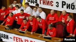 Опозиційні депутати блокують парламент, 5 лютого 2013 року