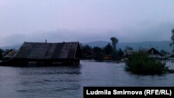 Затопленный поселок в пригороде Комсомольска-на-Амуре