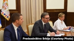 Српскиот претседател Александар Вучиќ на средба со делегација од Конгресот на САД