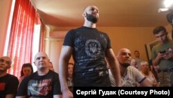 Під час судового розгляду у Мукачеві. 29 травня 2017 року