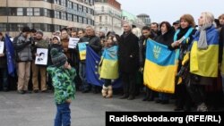 Українці на празькому Євромайдані (грудень 2013 року)
