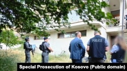 Fotografi e realizuar gjatë operacionit kundër rrjetit të trafikimit të drogës. 